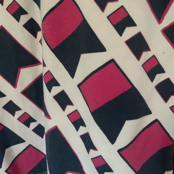 Mahi Gold Stretch Jersey Dress Nautical Flag Pattern Size Small - Picture 2 of 6